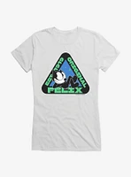 Felix The Cat Original Triangular Graphic Girls T-Shirt