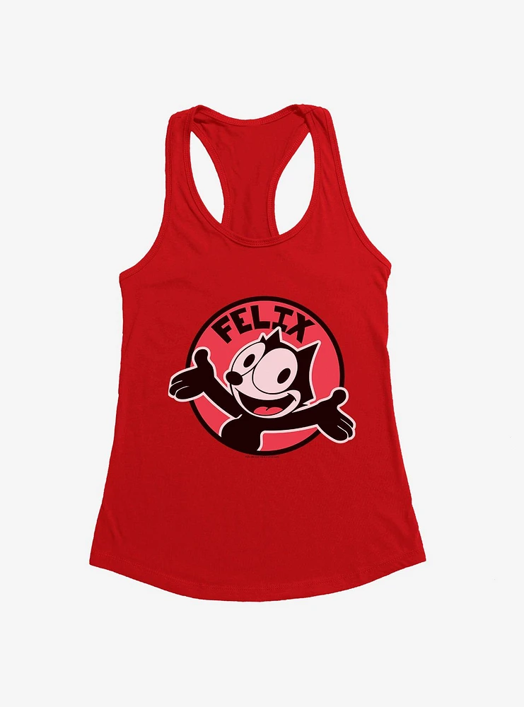 Felix The Cat Happy Smiles Sticker Graphic Girls Tank