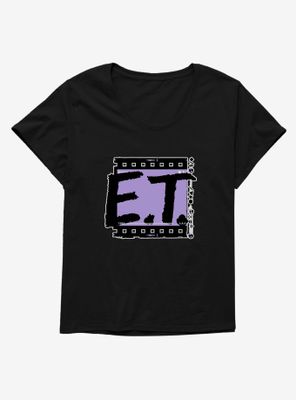 E.T. Film Letter Womens T-Shirt Plus