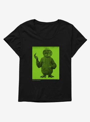 E.T. Green Man Womens T-Shirt Plus