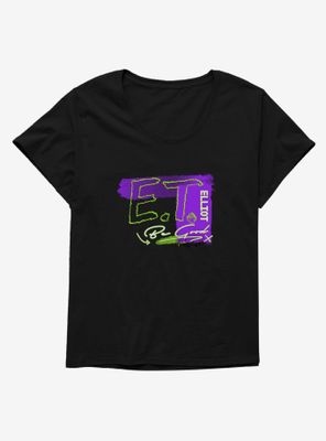 E.T. Neon Elliot Womens T-Shirt Plus