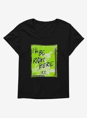 E.T. Right Here Womens T-Shirt Plus