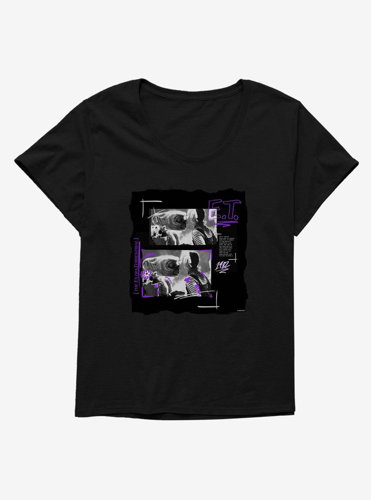 E.T. Script Womens T-Shirt Plus