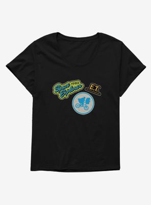 E.T. Patches Womens T-Shirt Plus