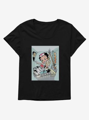 Betty Boop Medicine Time Womens T-Shirt Plus