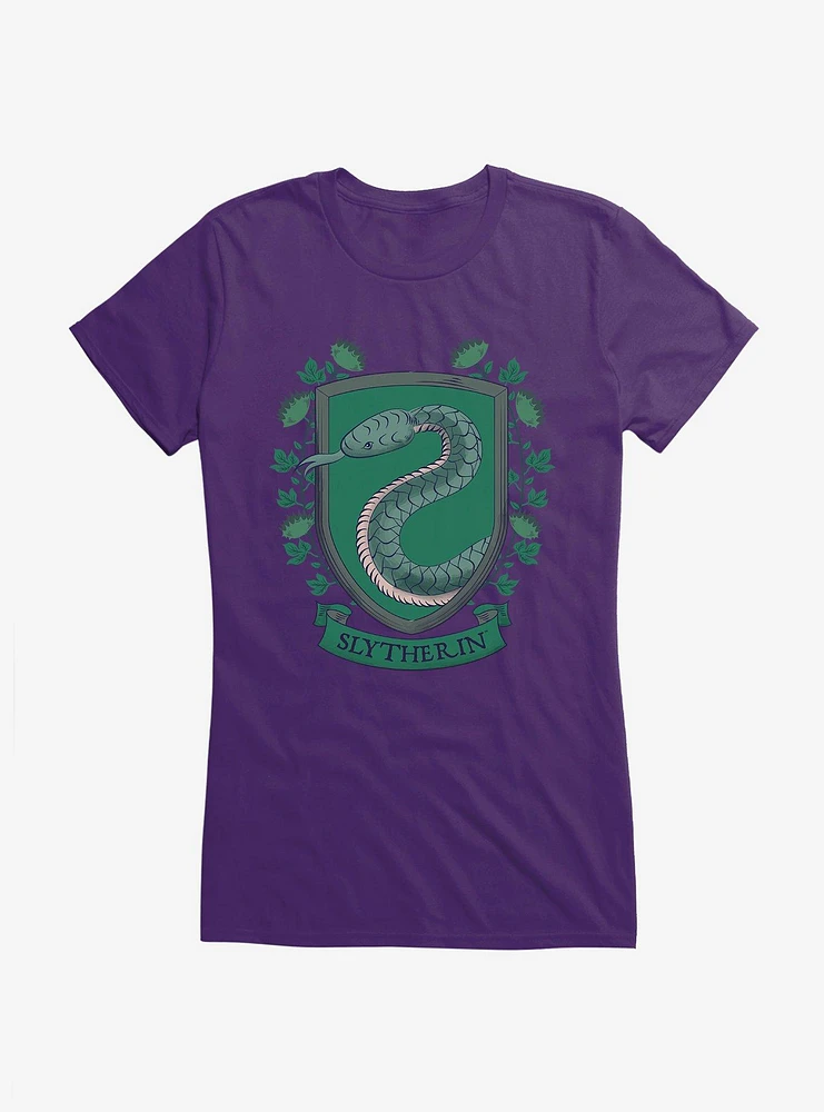Harry Potter Slytherin Crest Girls T-Shirt