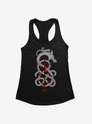 Vikings: Valhalla Snarling Wolf Symbol Womens Tank Top