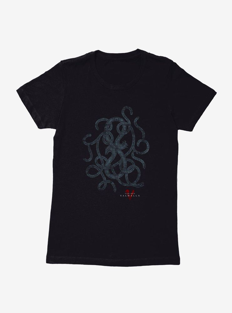 Vikings: Valhalla Faded Snakes Intertwined Womens T-Shirt