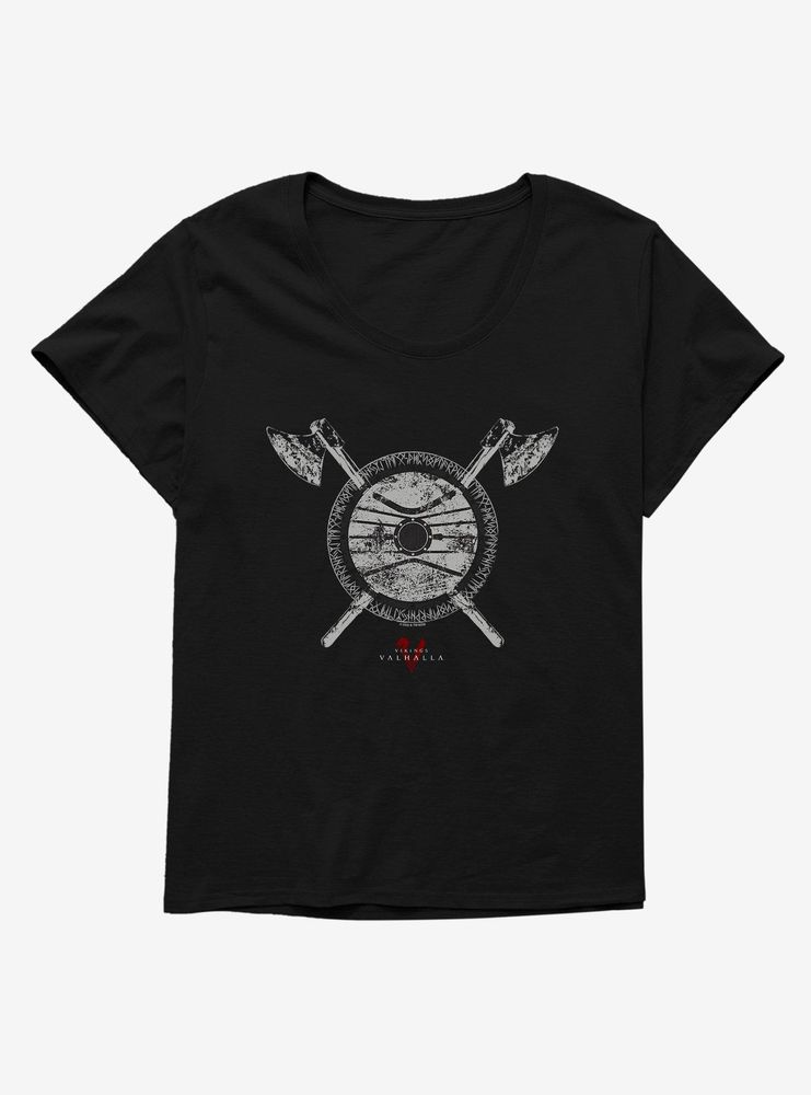 Vikings: Valhalla Erikkson Shield Symbol Womens T-Shirt Plus