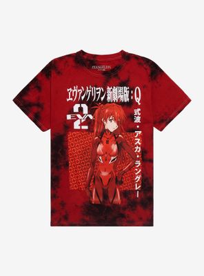 Neon Genesis Evangelion Asuka Red Wash T-Shirt