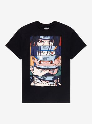 Naruto Group Stacked Eyes T-Shirt