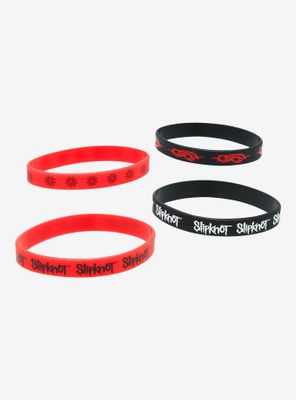 Slipknot Logo Rubber Bracelet Set