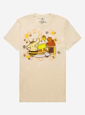 Pompompurin Honey Pancake Boyfriend Fit Girls T-Shirt