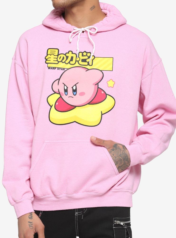 Kirby Pink Warp Star Hoodie