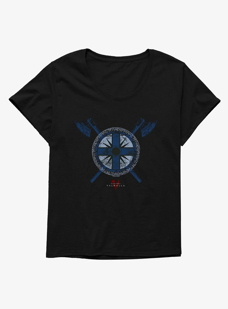 Vikings: Valhalla Canute Shield Symbol Girls T-Shirt Plus