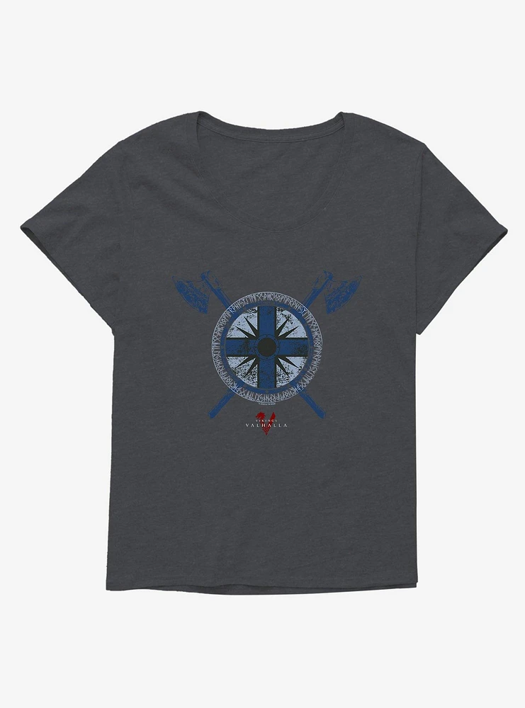 Vikings: Valhalla Canute Shield Symbol Girls T-Shirt Plus