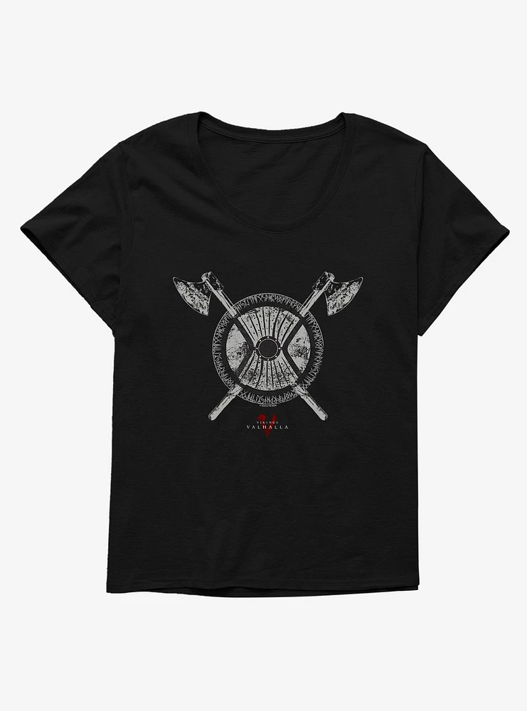 Vikings: Valhalla Eriksdotter Shield Symbol Girls T-Shirt Plus