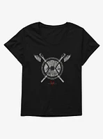 Vikings: Valhalla Eriksdotter Shield Symbol Girls T-Shirt Plus