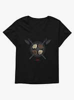 Vikings: Valhalla Haraldson Shield Symbol Girls T-Shirt Plus
