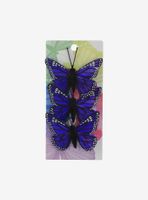 Violet Butterfly Hair Clip Set