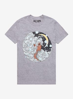 Celestial Moon Elf Boyfriend Fit Girls T-Shirt