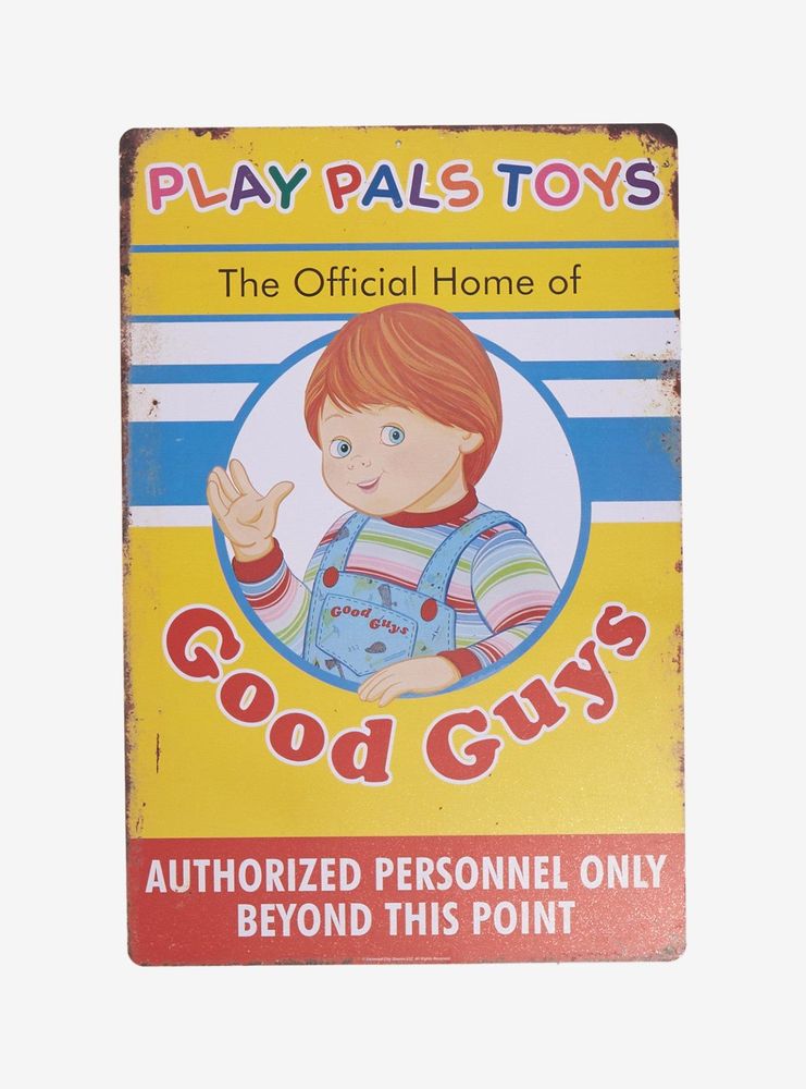 Child's Play Pals Tin Sign