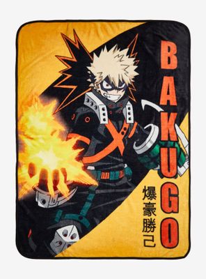 My Hero Academia Bakugo Throw Blanket