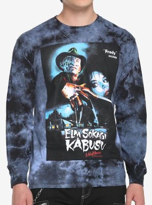A Nightmare On Elm Street Poster Wash Long-Sleeve T-Shirt