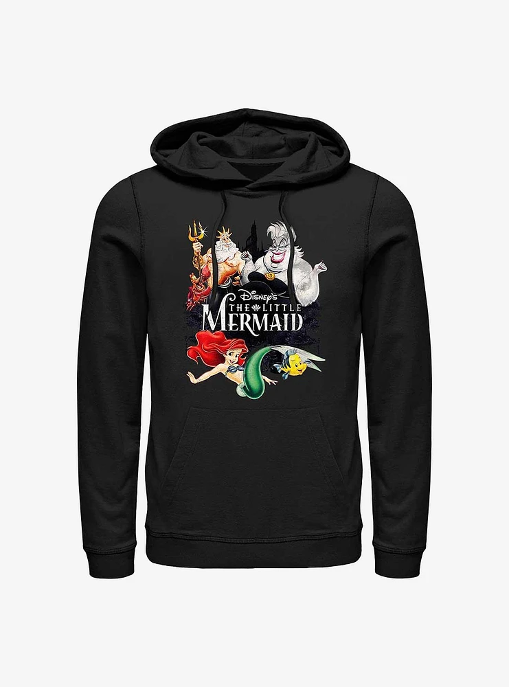 Disney The Little Mermaid Watercolor Poster Hoodie