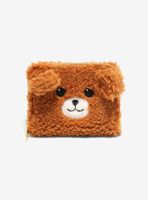 Fuzzy Teddy Bear Mini Wallet