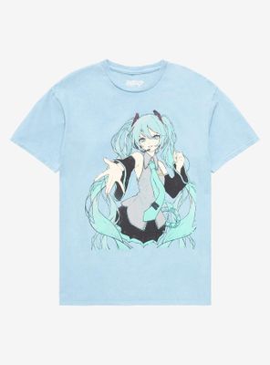 Hatsune Miku Sketch Boyfriend Fit Girls T-Shirt