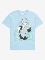 Hatsune Miku Sketch Boyfriend Fit Girls T-Shirt