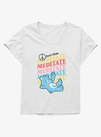 Care Bears Bedtime Bear Don't Hate Meditate Girls T-Shirt Plus