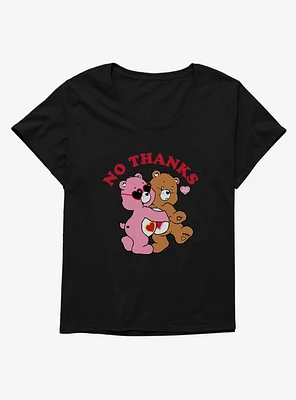 Care Bears Love-A-Lot & Tenderheart No Thanks Girls T-Shirt Plus