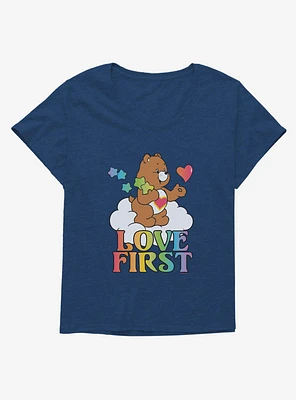 Care Bears Pride Tenderheart Bear Love First T-Shirt Plus