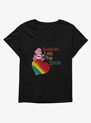 Care Bears Pride Love-A-Lot Bear Rainbows Are For Lovers Girls T-Shirt Plus