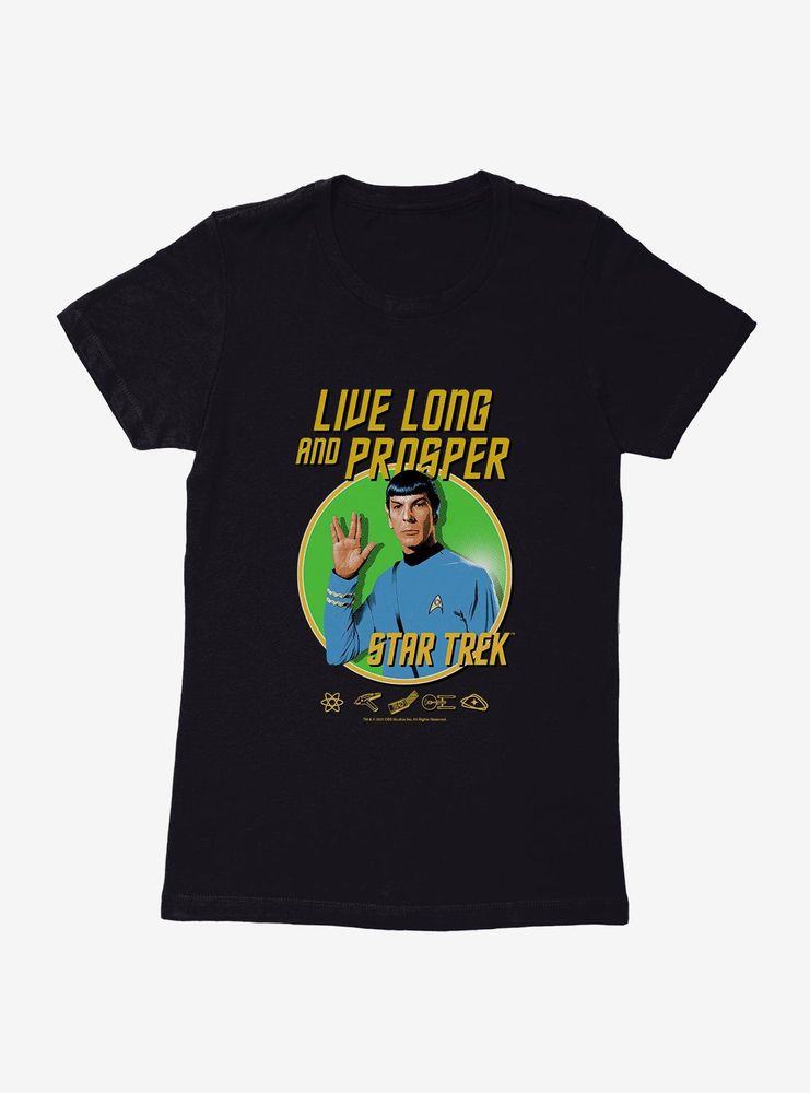 Star Trek Live Long And Prosper Womens T-Shirt