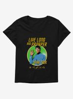 Star Trek Live Long And Prosper Womens T-Shirt Plus