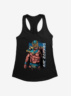 Masked Republic Legends Of Lucha Libre Dragon Lee Portrait Womens Tank Top