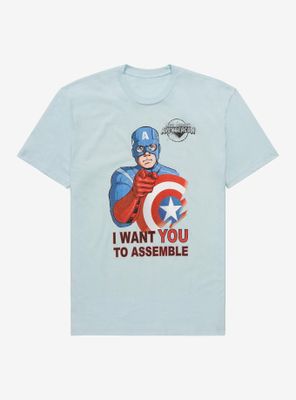 Marvel Ms. Captain America Wants You Boyfriend Fit Girls T-Shirt