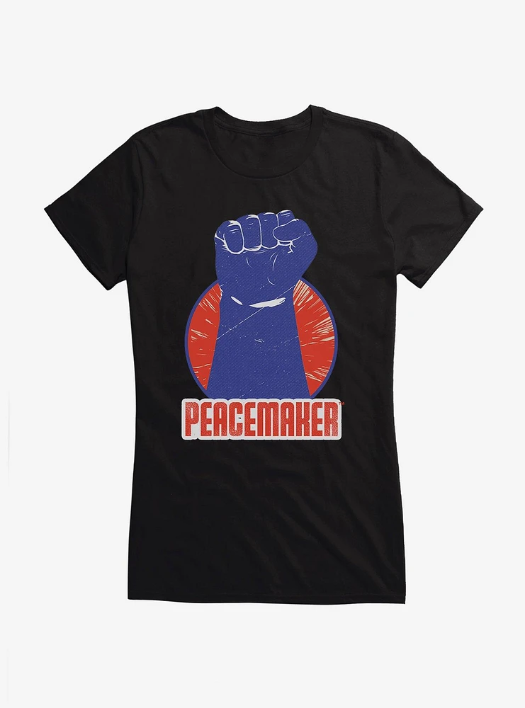 DC Comics Peacemaker Raised Fist Girls T-Shirt
