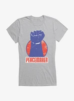 DC Comics Peacemaker Raised Fist Girls T-Shirt