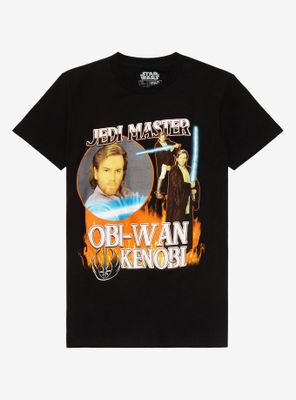 Star Wars: Episode II - Attack of the Clones Obi-Wan Kenobi Retro Portraits Women’s T-Shirt BoxLunch Exclusive