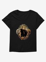 Supernatural Characters With Halos Womens T-Shirt Plus