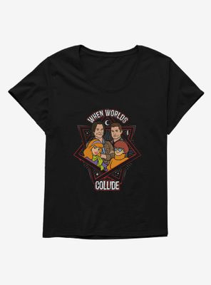 Supernatural Scoobynatural Worlds Collide Womens T-Shirt Plus