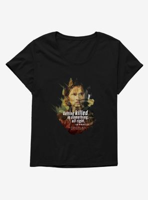 Supernatural Sam Winchester Getting Killed Girls T-Shirt Plus