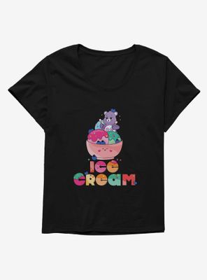 Care Bears Ice Cream Time Womens T-Shirt Plus