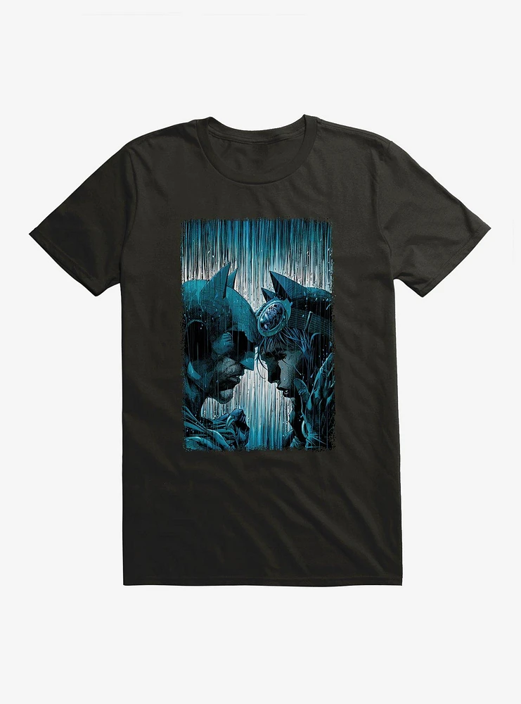 DC Comics Batman And Catwoman Rain T-Shirt