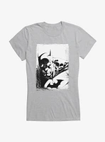 DC Comics Batman Sketch Portrait Girls T-Shirt