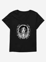 Cottagecore Johanna Pelayo Nocturnal Maiden Womens T-Shirt Plus